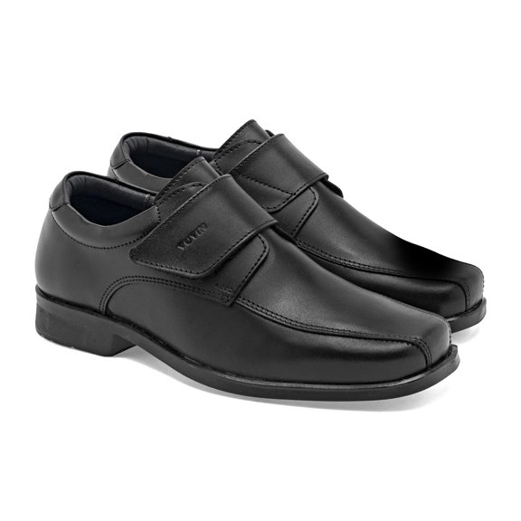Yuyin Zapato Escolar De Piel Para Niño, Negro Cod 146540-e