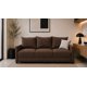 thumbnail image 1 of Sofa El Bazar Store Atlanta Lino Chocolate 3 plazas Modular Moderno, 1 of 4