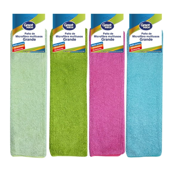 Paño de microfibra Great Value multiusos grande 1 pza