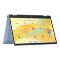 thumbnail image 3 of Laptop Chromebook HP x360 FHD Táctil de 14 Pulgadas con Procesador Intel N100, 4 GB de RAM, 64 GB de Memoria eMMC, Color Azul Cielo, 3 of 14