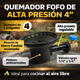 thumbnail image 2 of Quemador Fofo De Alta 4" Gas Negro Presion Alta, 2 of 7