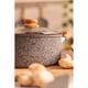 thumbnail image 3 of Cacerola Olla Hudson 24cm Aluminio Forjado espesor 4mm Antiadherente Granito con tapa cristal, 3 of 9