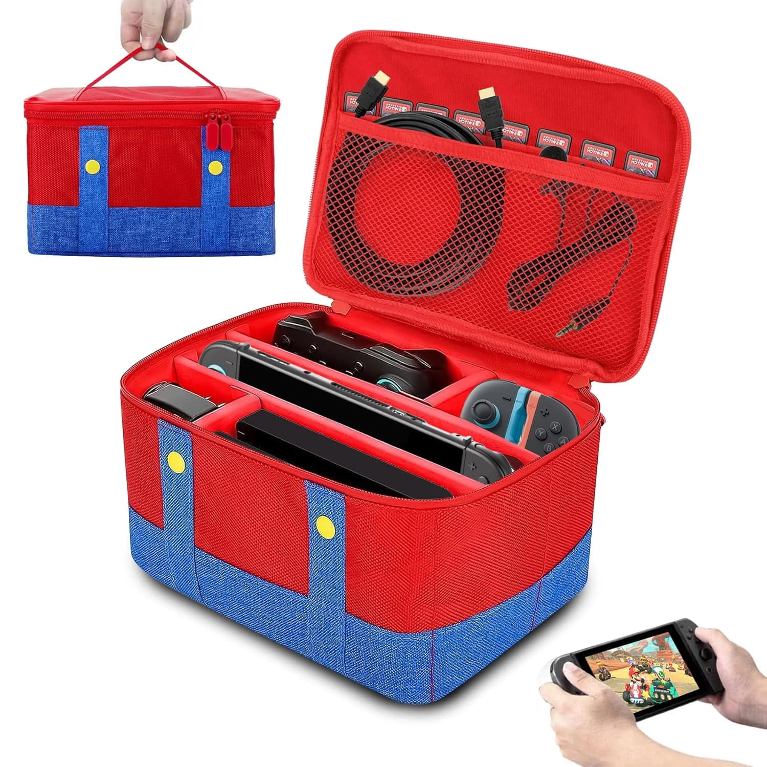 Funda de transporte para Nintendo Switch 2, bolsa de viaje portátil y blanda con material Oxford para la base de la consola y los accesorios Joy-Con