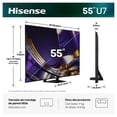 thumbnail image 3 of TV Pantalla Gamer Hisense de 55 pulgadas MINILED 55U7SG con sistema operativo Google TV, 3 of 12