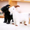 thumbnail image 1 of 2 Pcs Lifelike Goat Stuffed Animal- Black or White 11.81", Soft Sheep Model Plush Toy, 1 of 9