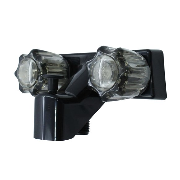 Grifo WMF para Ducha y Bañera de Casa Móvil 4" Negro con Manijas Dobles Ahumadas