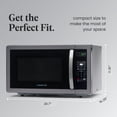 thumbnail image 4 of Farberware Countertop Microwave 1000 Watts, 1.1 cu ft - Microwave Oven With LED Lighting and Child Lock - Perfect for Apartments and Dorms - Easy Clean Black Stainless Steel, 4 of 5
