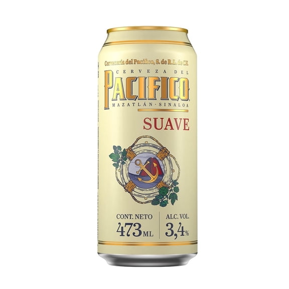 Cerveza Pacifico Suave 473 ml