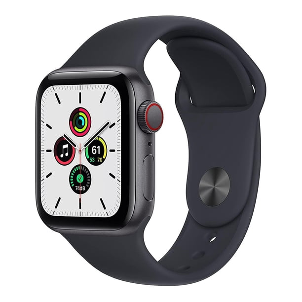 Apple Watch SE 1ra gen (GPS + Celular) 44mm Negro MKRR3LL/A Reacondicionado