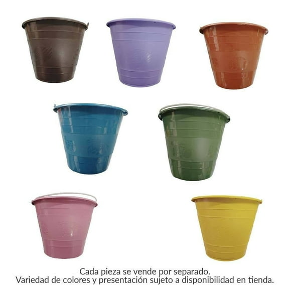 Cubeta Prichos de Plástico del #12 Varios Colores 1 pieza