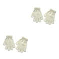 thumbnail image 4 of Qarigey 1 par de guantes para niños, accesorio de ropa, calentador de manos para exteriores, guantes cómodos para niños y niñas, guantes de Blanco 2piezas, 4 of 6