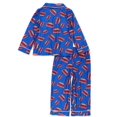 thumbnail image 2 of Pijama de franela estilo abrigo para niños pequeños Daniel Tiger 2T azul, 2 of 7