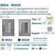 thumbnail image 2 of Apagadores con Placa Certificados Inoxium2A1ESilver 3Pzas Apagadorx2/Apagador Escalera 125-250VCA 10A 50/60Hz Plateado A, 2 of 4