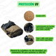 thumbnail image 5 of Malla Sombra 5x4 Mts Beige Reforzada 90% INMATMEX  Malla Sombra Raschel Color beige Medida 4x5 90% Con vinil y refuerzos con PVC, 5 of 8