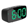 thumbnail image 1 of Reloj Despertador LED uperficie de Espejo, Modo de Repetición, Escritorio Moderno, Pantal de Brillo de 2 Niveles, Reloj para Dormitorio, , Sunnimix Reloj digital, 1 of 7