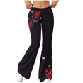 thumbnail image 3 of TaTaai Women's Loose Comfortable Flared Wide Leg Yoga Pants Fashion Casual Sports Fitness Trousers Soft Breathable All Match Daily Wear Gift, 3 of 7