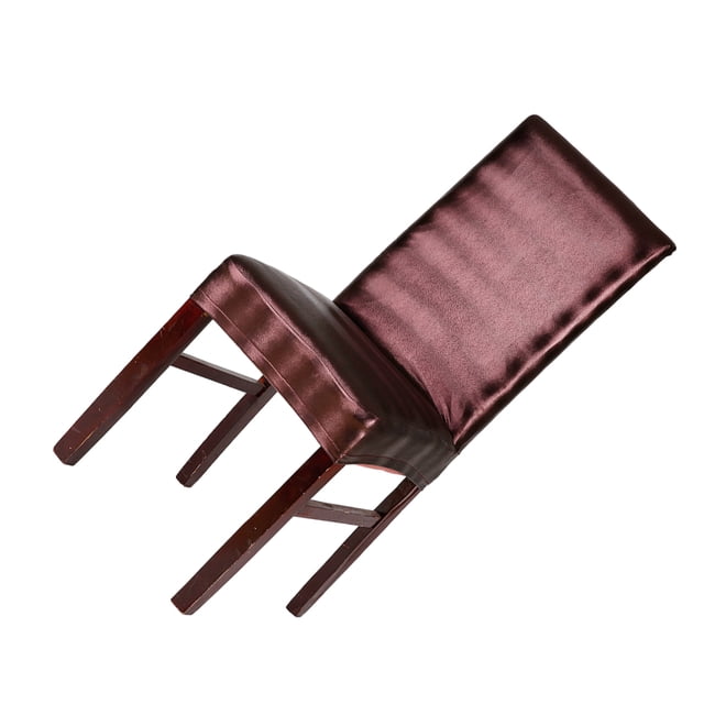 Billuyoard Viste sillas con estas elegantes fundas para sillas de comedor Protector de silla con funda para silla de comedor de PU Conjuntos de muebles de sala de estar cafe dorado