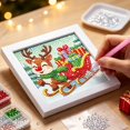 thumbnail image 3 of Amzcrzy Juguetes Para Niñas,Juguetes Educativos,Juguetes Stem,Kit De Navidad Con Marco 5D Redondo Con Taladro Completo,Cuadro De Arte De Diamantes,Adornos Navideños Festivos,Decoración De Pared,Regalo, 3 of 6