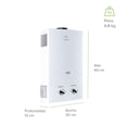 thumbnail image 4 of Boiler de Paso 1 Regadera 6Lts AVERA  C6LNAT Calentador de Paso Uso Exclusivo Gas Natural, 4 of 10
