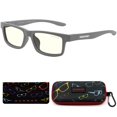 thumbnail image 4 of Gafas de luz azul Gunnar para niños 4‑8 gris con lentes transparentes, 4 of 9