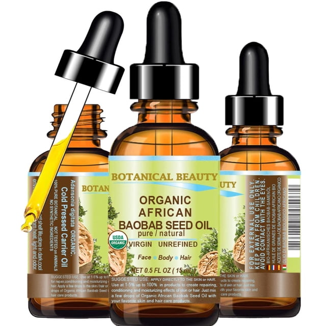 Aceite puro orgánico de semilla de baobab Botanical Beauty 15 ml
