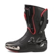 thumbnail image 1 of Zeozoom Botas De Equitación Para Motocicleta, Botas De Cuero Para Mujeres Y Hombres, Protección Antideslizante, Deportes De Carreras (Negro, Hombres Adultos, 11 Numéricos, Sistema De Tallas De Calzado, 1 of 5
