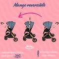 thumbnail image 4 of Carriola Lx Y Porta Bebé Plegable Mango Reversible Victoria azul, 4 of 10