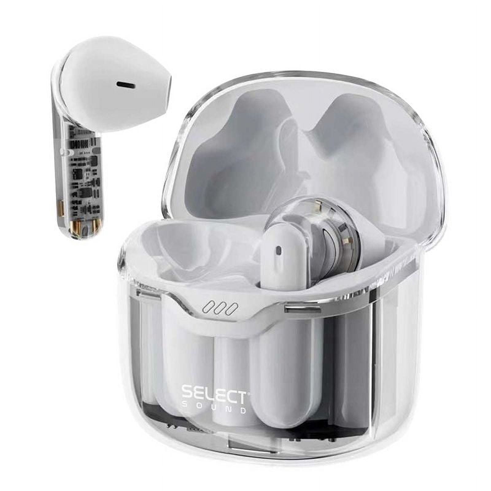 AUDIFONOS TWS SELECT SOUND CRYSTAL BLANCO