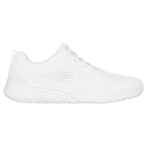 Tenis Mujer SKECHERS Escolar Transpirable Deporte Basico blanco 22