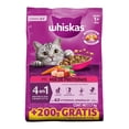 thumbnail image 1 of Alimento Seco para Gatos Adultos Whiskas® 4 en 1, 100% Nutrición Completa y Balanceada – Sabor Mix de Proteínas 1.7kg, 1 of 9