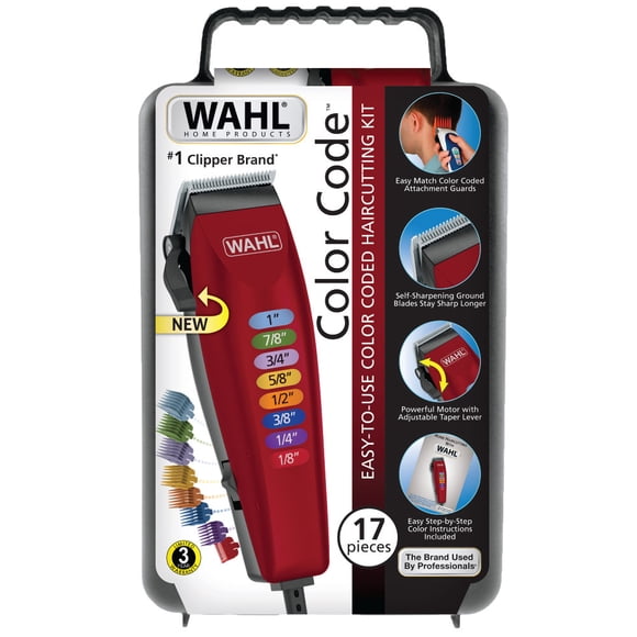 Cortadora de cabello Wahl Color Code kit 17 piezas