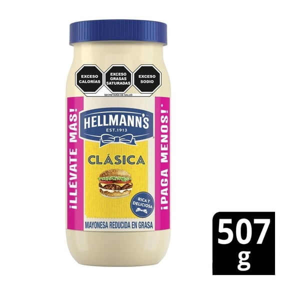 Mayonesa Hellmann's clásica 507 g