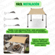thumbnail image 2 of Malla Sombra 6x4 Mts Beige Reforzada 90% INMATMEX Malla Sombra Raschel Color beige Medida 4x6 90% Con vinil y refuerzos con PVC, 2 of 9