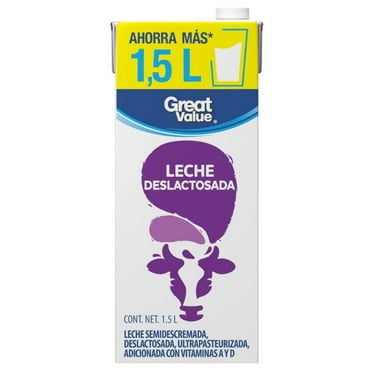 Leche Great Value Deslactosada 1.5 Lts