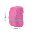 thumbnail image 3 of Funda impermeable para mochila | Protector de mochila para exteriores | Funda antipolvo e impermeable con franja reflectante | Protección nocturna para senderismo, camping, viajes, transporte escolar, 3 of 6