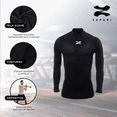 thumbnail image 3 of Playera Deportiva Unisex ZAPARI Licra de Compresion Amarillo G, 3 of 8