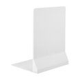 thumbnail image 2 of MTBLYS sujetalibros de plástico grueso | Soportes para libros | Topes para libros | Organizador de escritorio | Azul claro y blanco | 7,08 x 5,51 x 1,57 pulgadas, 2 of 6