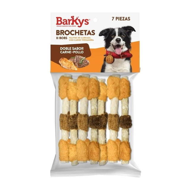 Botana para Perro Barkys Carne y Pollo 7 Pzas