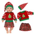 thumbnail image 1 of Ropa para muñecas bebés, conjuntos de ropa casual, ropa para muñecas, conjunto de ropa para muñecas, decoración, ropa decorativa para muñecas de 18 pulgadas, conjuntos de tela para muñecas., 1 of 6