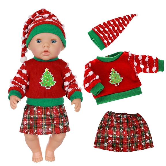 Ropa para muñecas bebés, conjuntos de ropa casual, ropa para muñecas, conjunto de ropa para muñecas, decoración, ropa decorativa para muñecas de 18 pulgadas, conjuntos de tela para muñecas.