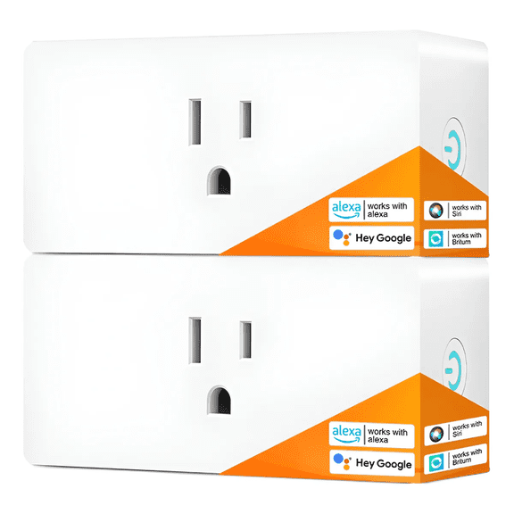 2psc Wifi Smart Plug Enchufe Inteligente Solo 2.4G Wifi Mini Outlets Xtellar blanco