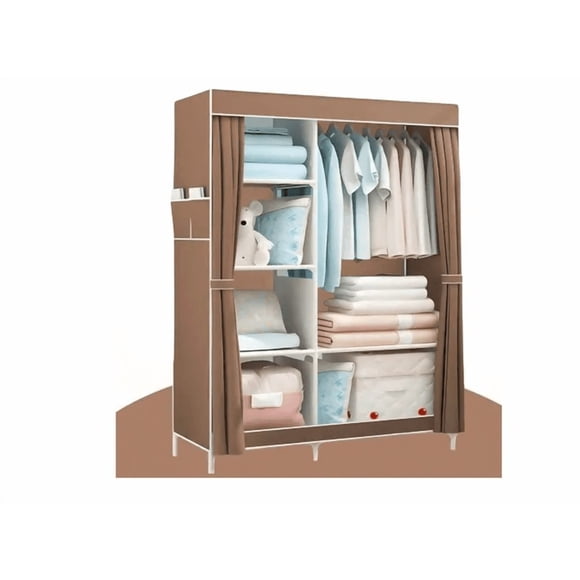 Closet Armable Ropero Pequeño Organizador Para Ropa Portatil Xtellar Color cafe