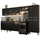 thumbnail image 1 of Cocina Integral 293cm Marrón/Negro Emilly Madesa 01, 1 of 11