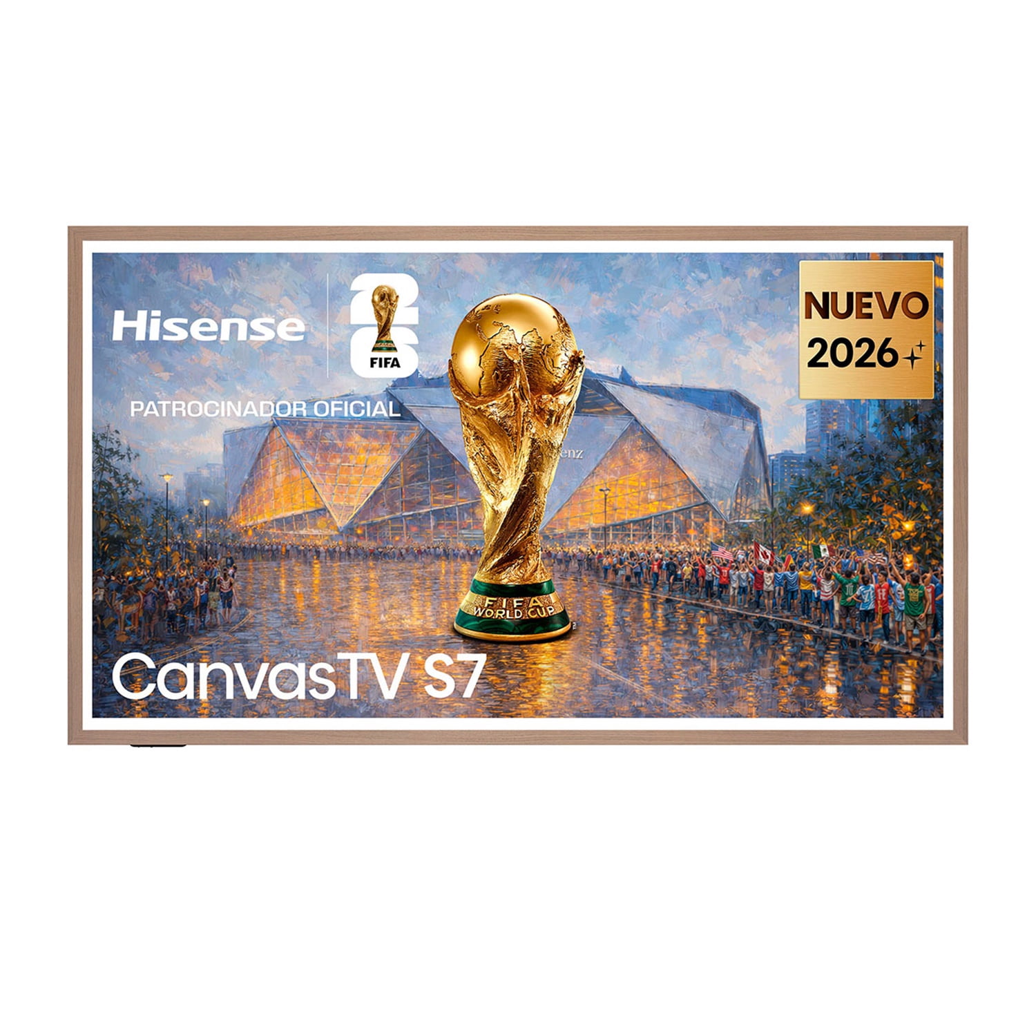 TV Pantalla Hisense de 65 pulgadas Hi-QLED CANVAS 65S7SG con sistema operativo Google TV