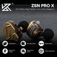 thumbnail image 2 of Auriculares KZ ZSN PRO X con doble controlador 1BA+1DD Hybrid Metal, 2 of 9