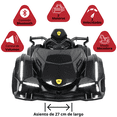 thumbnail image 3 of Montable Eléctrico para Niños Deportivo Lambo Luces Sonido Control Remoto Bluetooth Batería 12v - Negro, 3 of 8
