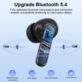 thumbnail image 2 of Audífonos Inalámbricos, Audífonos Bluetooth 5.4 Estéreo de Bajos, Audífonos con Micrófono con Cancelación de Ruido y Pantalla LED, 36H de Reproducción en Audífonos Intrauditivos, Audífonos Deportivos, 2 of 7