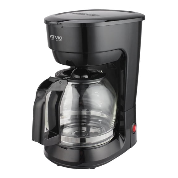 Cafetera Atvio 12 Tazas Negra