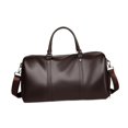 thumbnail image 3 of Bolsa de viaje deportiva para gimnasio, para adultos, con correa de hombro ajustable marrón, 3 of 9