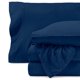 thumbnail image 1 of Juego de Sábanas de Vellón Acogedor Bare Home Vellón Polar Extra Suave Tamaño Twin Azul Oscuro, 1 of 8